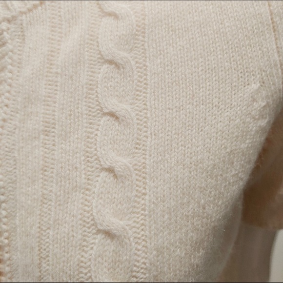 EUC-ANN TAYLOR LOFT SOFT CASHMERE BLEND CARDIGAN SWEATER, PALE BLUSH SIZE SMALL - Picture 5 of 7